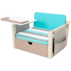 Lightweight AlpineSelect 2-in-1 Fun & Study Swivel Desk Rust Proof Coating